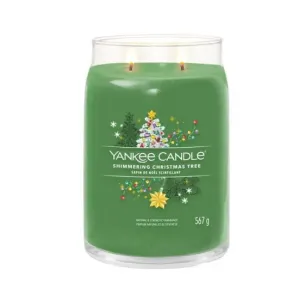 Aromatická svíčka, Yankee Candle Signature Shimmering Christmas Tree, hoření až 90 hod