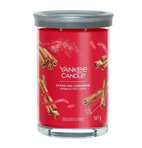 Aromatická svíčka, Yankee Candle Signature Tumbler Sparkling Cinnamon, hoření až 100 hod