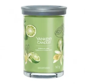 Aromatická svíčka, Yankee Candle Signature Tumbler Vanilla Lime, hoření až 100 hod