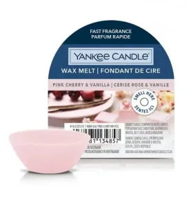 Aromatický vosk, Yankee Candle Pink Cherry & Vanilla, provonění až 8 hod