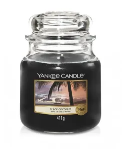Aromatická svíčka, Yankee Candle Black Coconut, hoření až 75 hod