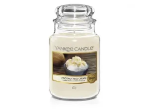 Aromatická svíčka, Yankee Candle Coconut Rice Cream, hoření až 150 hod