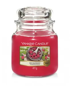 Aromatická svíčka, Yankee Candle Red Raspberry, hoření až 75 hod