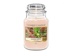 Aromatická svíčka, Yankee Candle Tranquil Garden, doba hoření až 150 hod