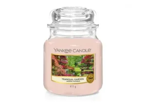 Aromatická svíčka, Yankee Candle Tranquil Garden, doba hoření až 75 hod