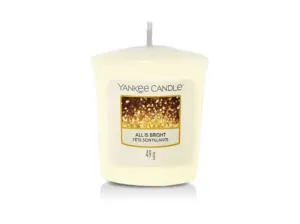 Aromatická votivní svíčka, Yankee Candle All is Bright, doba hoření až 15 hod